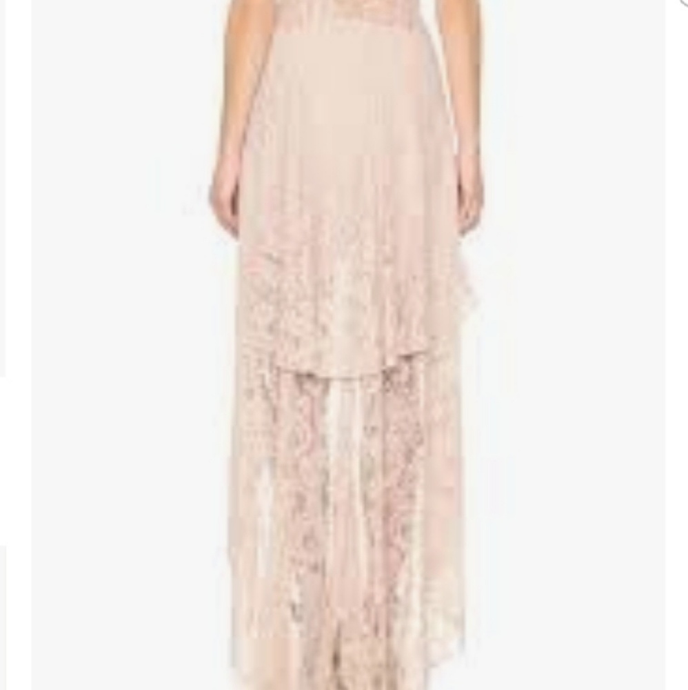 The Jetset Diaries Cream High-Low Sundress with Plunge Neckline - Picture 4 of 8